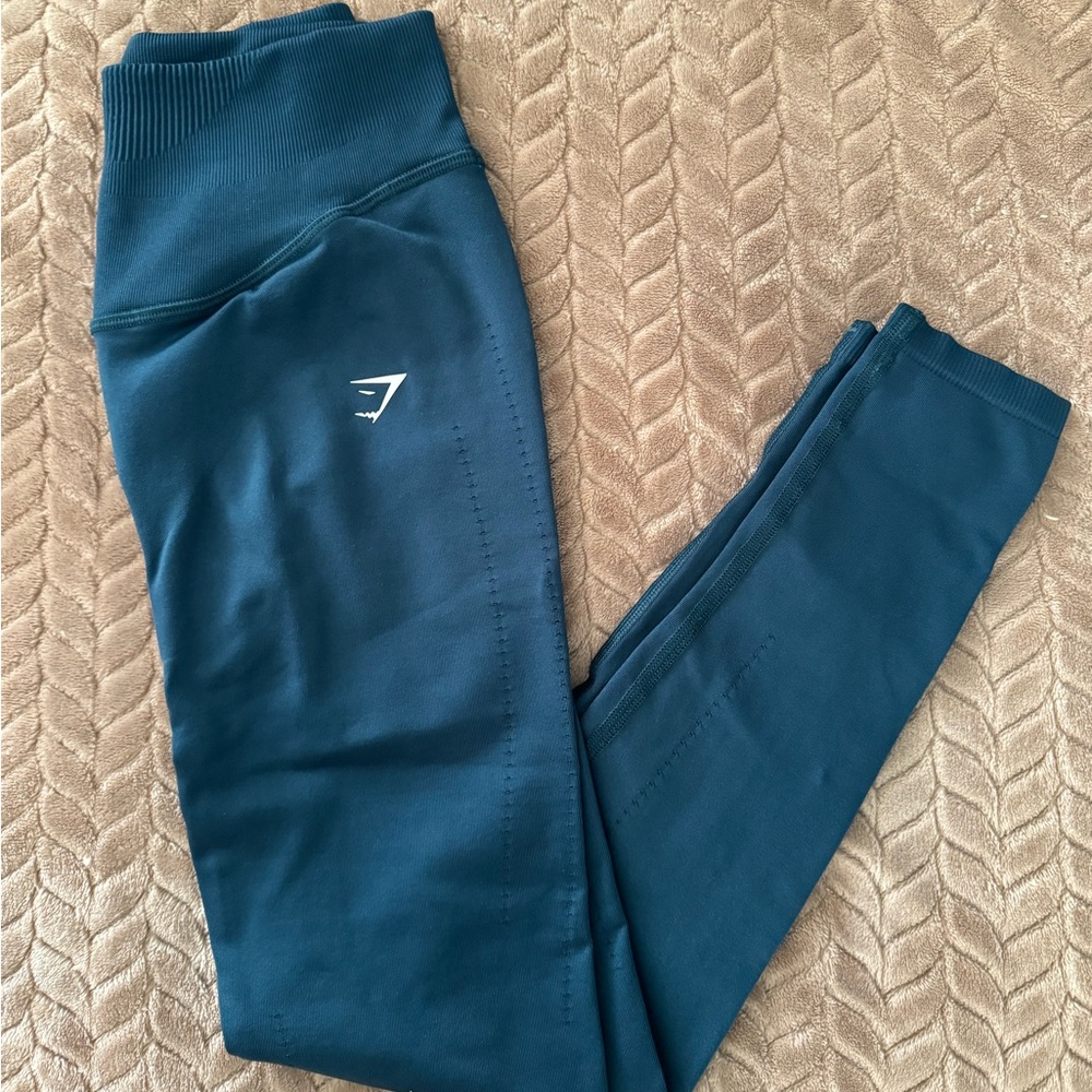 GYMSHARK Sweat Seamless Sculpt Leggings - Winter Teal